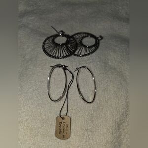 Elegant Silver Hoop Earrings